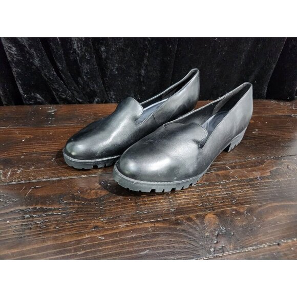 NEW Easy Spirit Eflex GenevaBlack Leather Slip-on Loafers/Sz. 9.5M - Picture 3 of 9